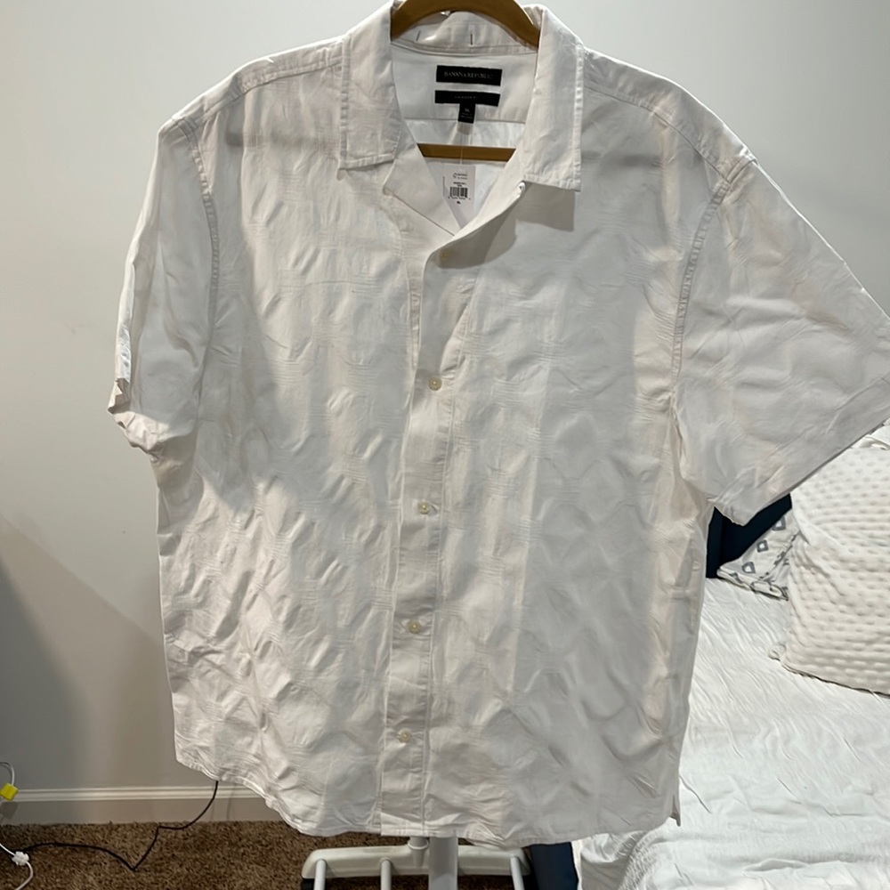 New Men’s Banana Republic S/S Button Down Shirt XL